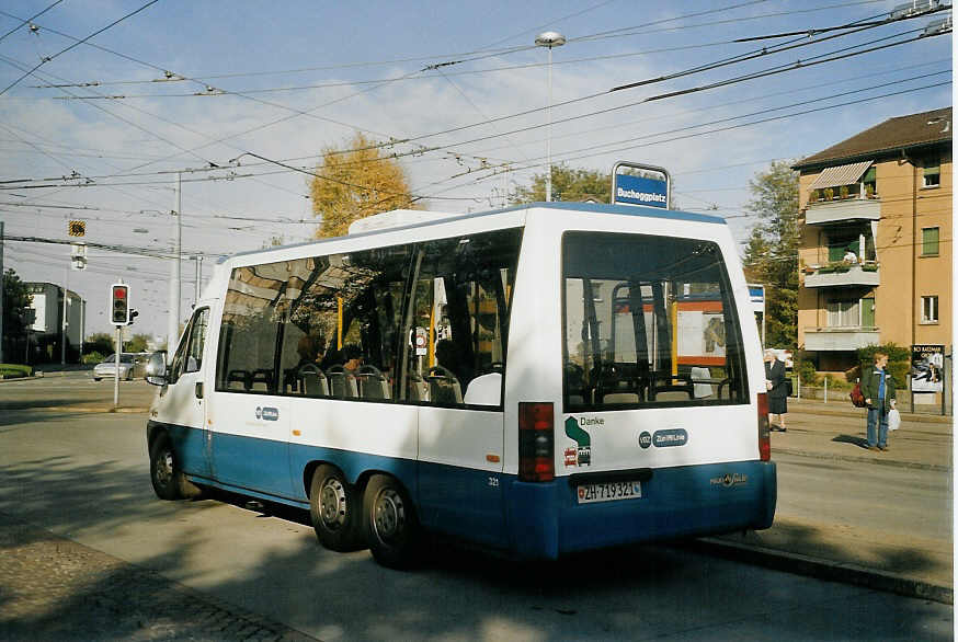 (072'228) - VBZ Z�rich - Nr. 321/ZH 719'321 - Fiat am 23. Oktober 2004 in Z�rich, Bucheggplatz