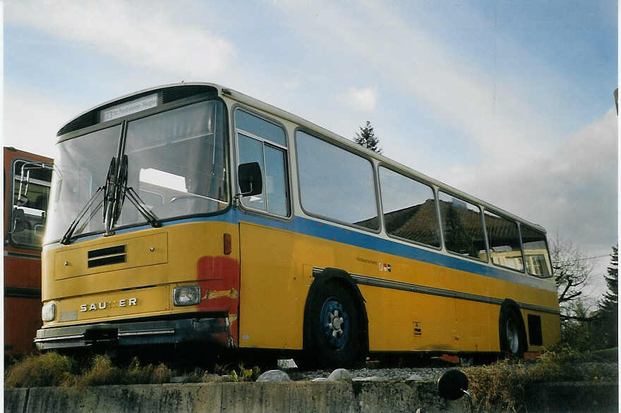 (072'611) - PTT-Regie - P 25'845 - Saurer/Hess am 8. November 2004 in B�tzberg, Heiniger