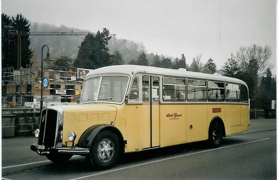(073'123) - Burri, Teuffenthal - BE 178 U - Saurer/R&J am 12. Dezember 2004 bei der Schiffl�ndte Thun
