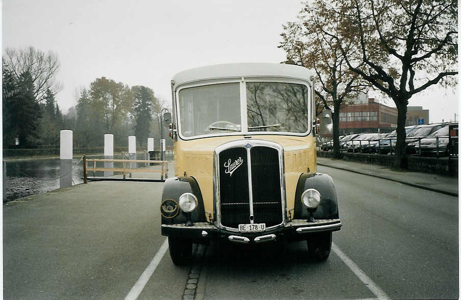 (073'124) - Burri, Teuffenthal - BE 178 U - Saurer/R&J am 12. Dezember 2004 bei der Schiffl�ndte Thun