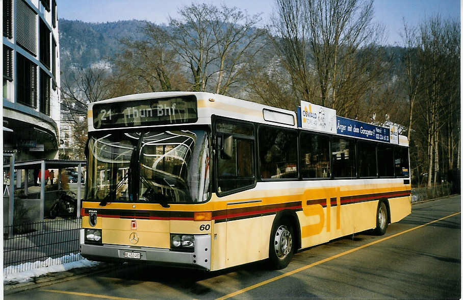 (075'332) - STI Thun - Nr. 60/BE 452'460 - Mercedes/R&J am 26. Februar 2005 bei der Schiffl�ndte Thun