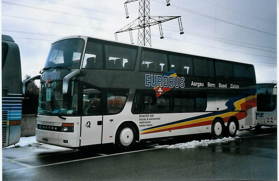 (075'519) - Knecht, Windisch - Nr. 71/AG 8960 - Setra am 6. M�rz 2005 in Gen�ve, Palexpo