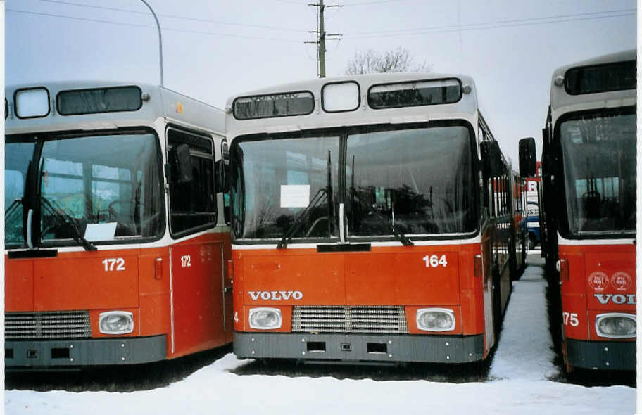 (075'611) - Beck, Gen�ve - Nr. 164 - Volvo/R&J (ex TPG Gen�ve Nr. 164) am 6. M�rz 2005 in Nyon, Lauber