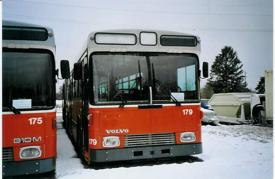 (075'616) - Beck, Gen�ve - Nr. 179 - Volvo/R&J-Hess (ex TPG Gen�ve Nr. 179) am 6. M�rz 2005 in Nyon, Lauber