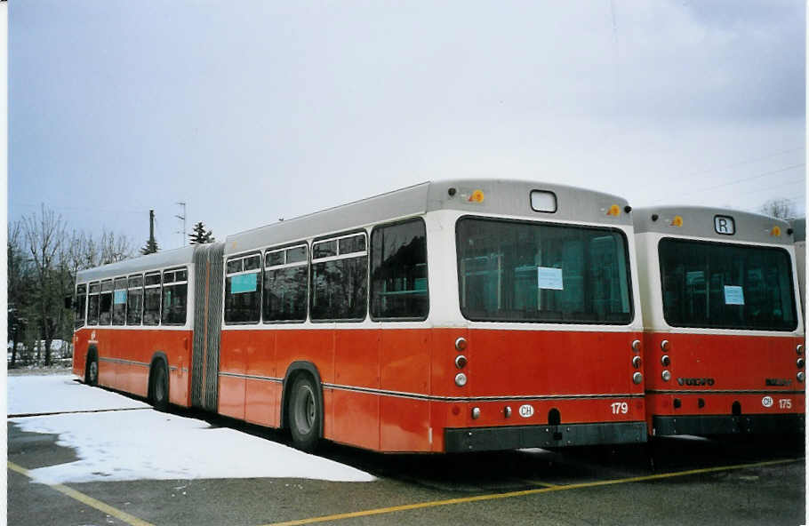 (075'618) - Beck, Gen�ve - Nr. 179 - Volvo/R&J-Hess (ex TPG Gen�ve Nr. 179) am 6. M�rz 2005 in Nyon, Lauber