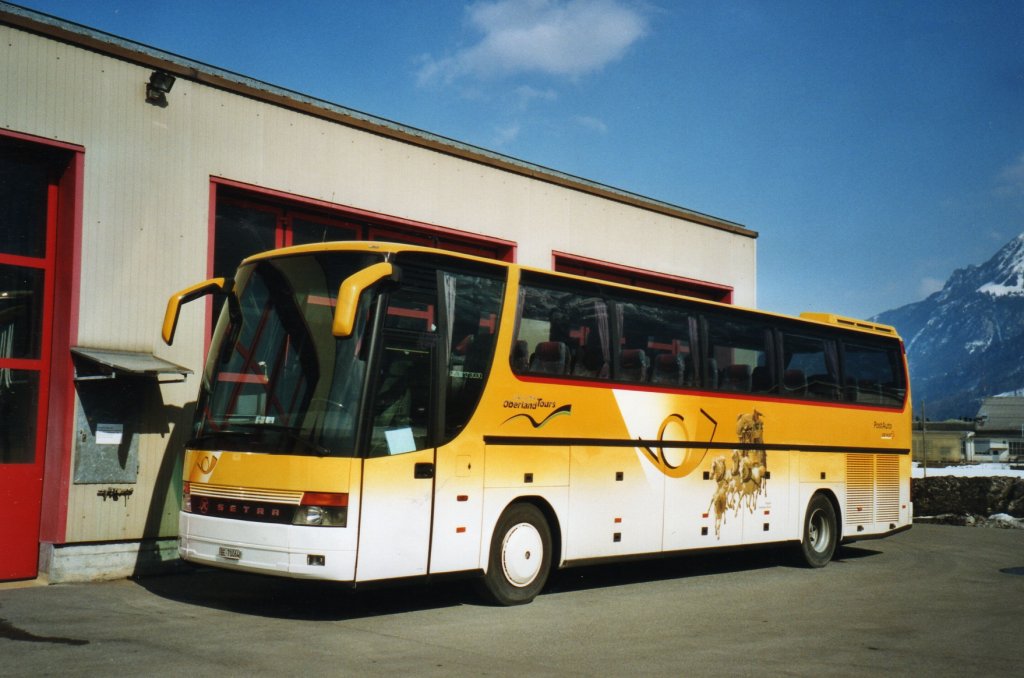 (075'630) - Oberland Tours, Grindelwald - Nr. 45/BE 70'064 - Setra (ex AAGI Interlaken) am 12. M�rz 2005 in Interlaken, Postgarage