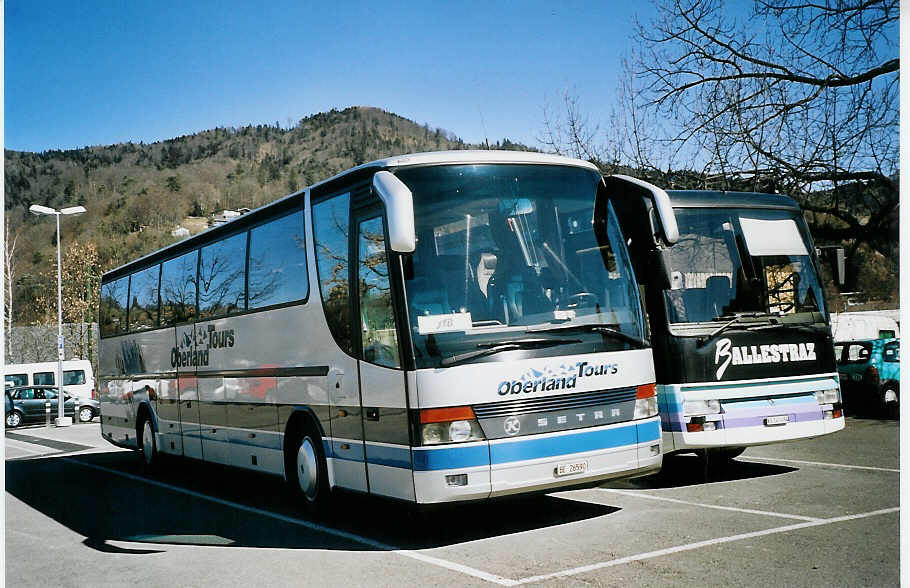 (075'718) - Oberland Tours, Grindelwald - Nr. 43/BE 26'590 - Setra (ex AAGI Interlaken) am 18. M�rz 2005 in Thun, Seestrasse