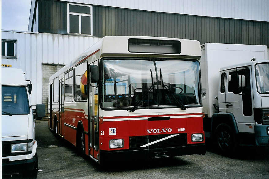 (075'735) - AHW Horgen - Nr. 21 - Volvo/Hess (ex Nr. 10) am 26. M�rz 2005 in Biel, BTR