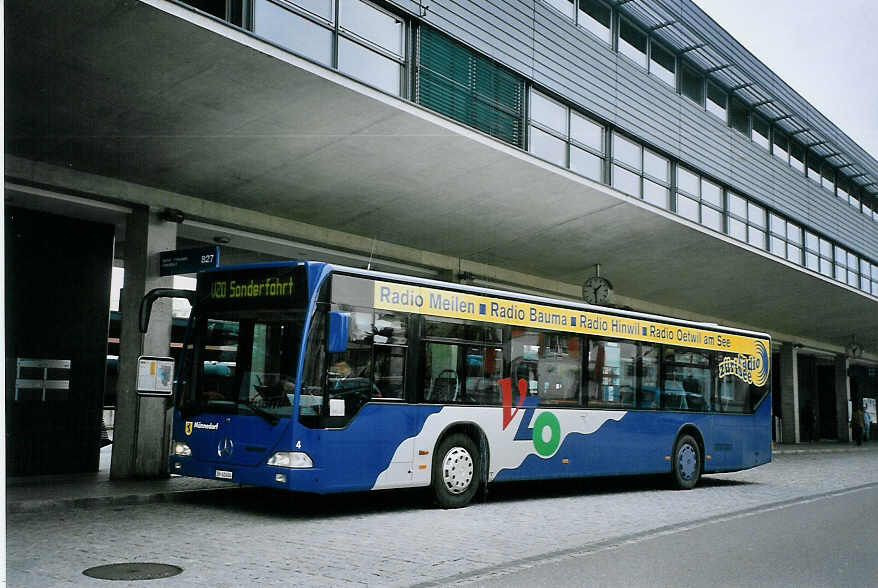 (075'826) - VZO Gr�ningen - Nr. 4/ZH 41'404 - Mercedes am 31. M�rz 2005 beim Bahnhof Uster