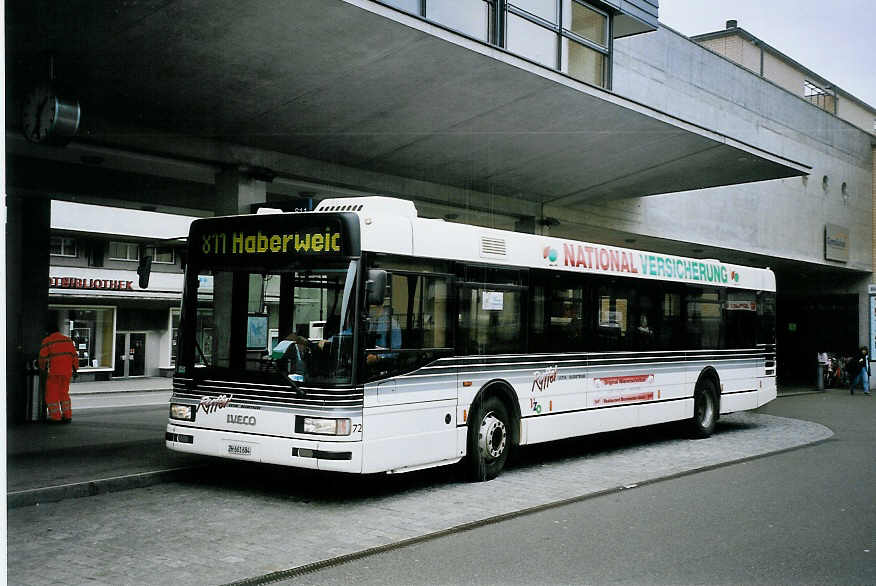 (075'827) - Ryffel, Uster - Nr. 72/ZH 661'684 - Iveco am 31. M�rz 2005 beim Bahnhof Uster