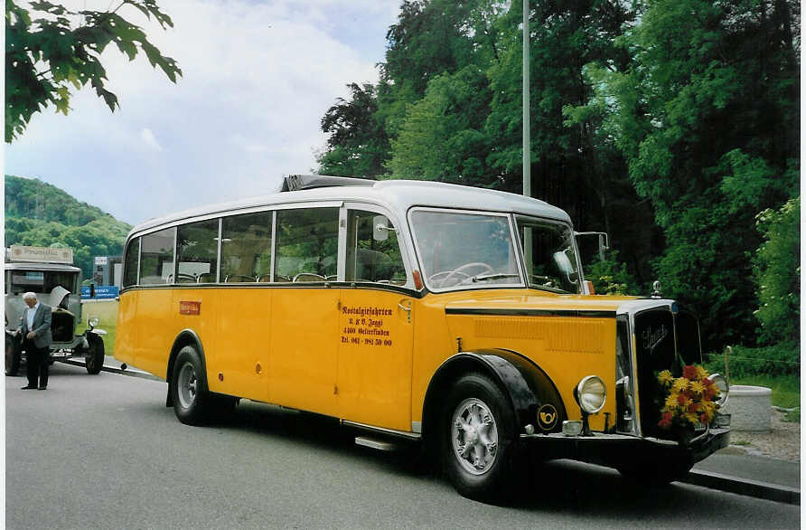 (077'211) - Jaggi, Gelterkinden - BL 80'810 - Saurer/Saurer (ex M�hlemann, Valchava; ex AVG Grindelwald; ex P 23'087) am 5. Juni 2005 in Bubendorf