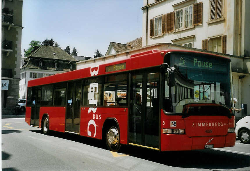 (077'722) - AHW Horgen - Nr. 8/ZH 687'450 - Volvo/Hess am 18. Juni 2005 beim Bahnhof W�denswil
