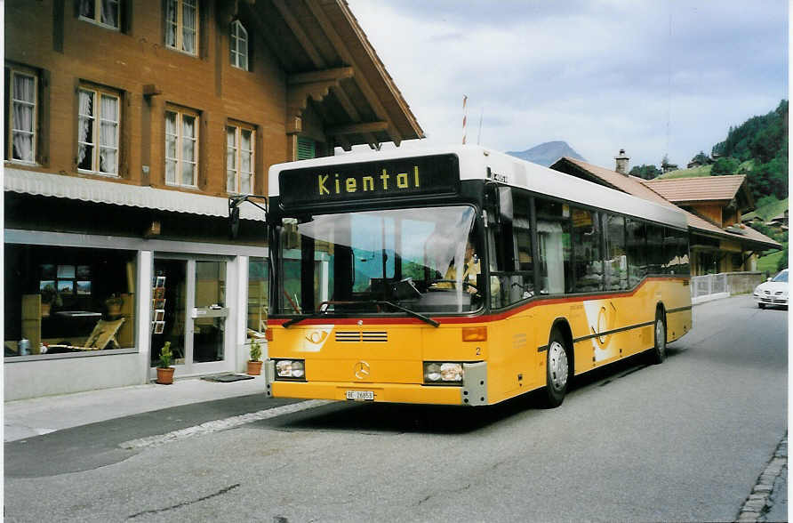(078'018) - Portenier, Adelboden - Nr. 2/BE 26'853 - Mercedes (ex P 25'198; ex Anthamatten, Saas-Almagell) am 25. Juni 2005 in Kiental, Hotel B�ren