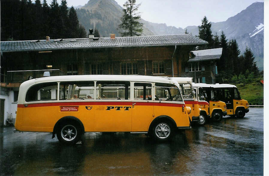 (078'105) - Schmid, Th�rishaus - Nr. 3/BE 26'206 - Saurer/Gangloff (ex Geiger, Adelboden Nr. 3) am 25. juni 2005 auf der Griesalp