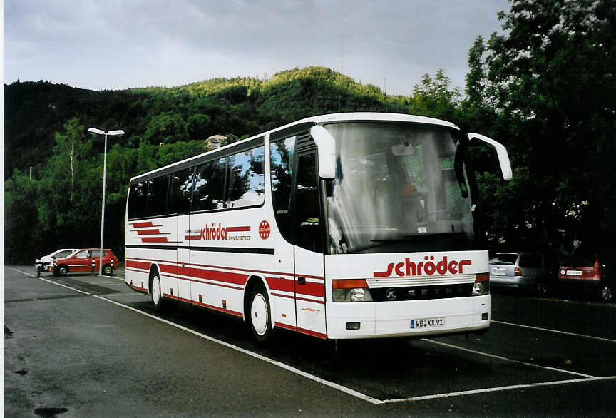 (078'219) - Aus Deutschland: Schr�der, Zahna - WB-XX 91 - Setra am 6. Juli 2005 in Thun, Seestrasse