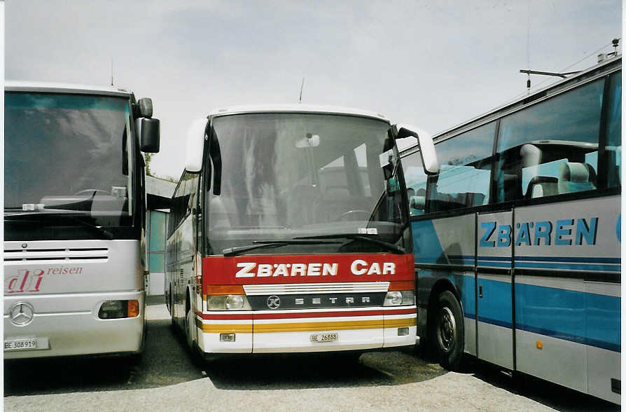 (079'232) - Zb�ren, Konolfingen - BE 26'888 - Setra am 29. Juli 2005 in Konolfingen, Garage