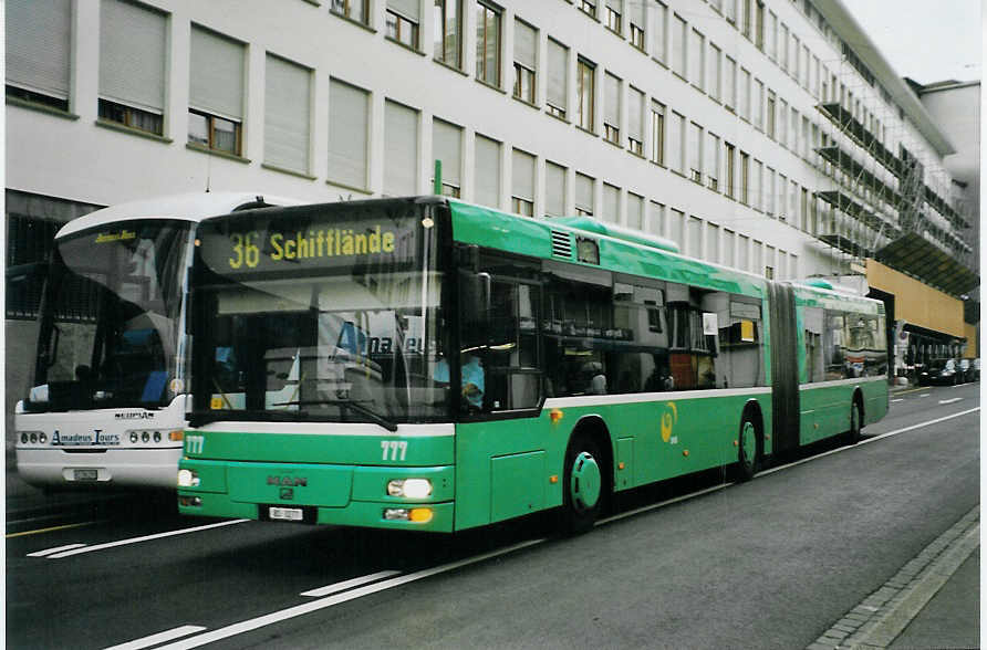 (079'319) - BVB Basel - Nr. 777/BS 3277 - MAN am 30. Juli 2005 in Basel, Schiffl�nde