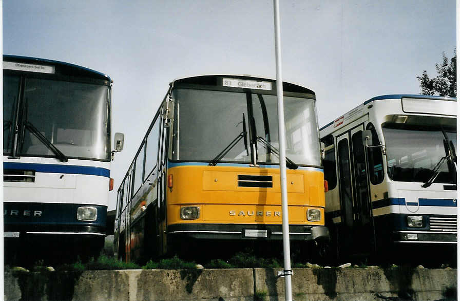 (079'734) - PTT-Regie - P 25'826 - Saurer/Hess am 27. August 2005 in B�tzberg, Heiniger
