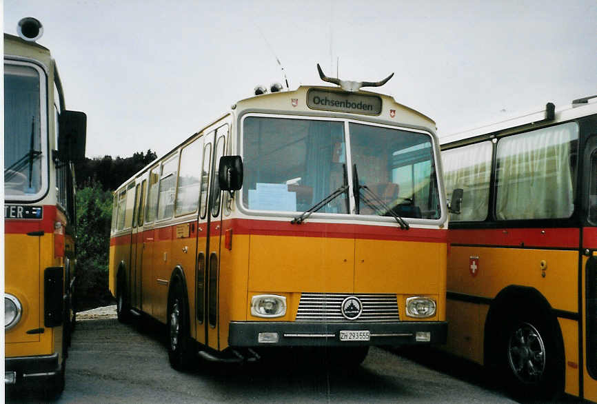 (079'737) - Gadliger, Horgen - ZH 293'555 - Saurer/T�scher (ex Lienert&Ehrler, Einsiedeln; ex Lienert, Einsiedeln) am 27. August 2005 in Niederbipp, Saurertreffen