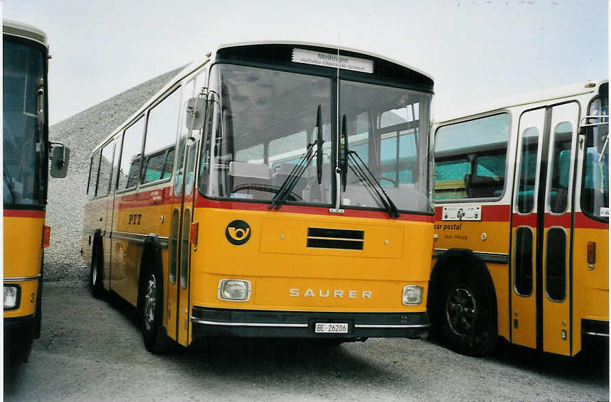 (079'805) - Schmid, Th�rishaus - BE 26'206 - Saurer/T�scher (ex P 24'244) am 27. August 2005 in Niederbipp, Saurertreffen
