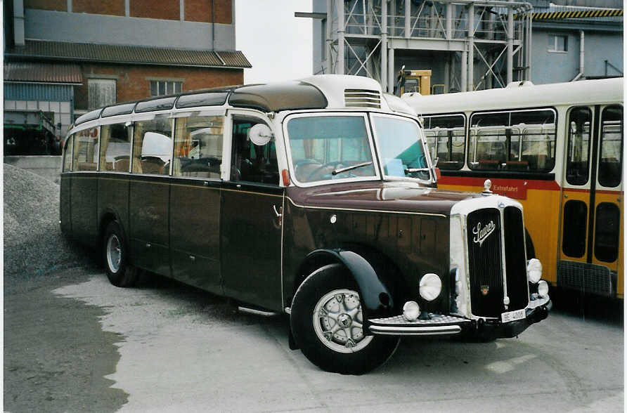 (079'808) - Roth, Niederwangen - BE 4008 - Saurer/Eggli (ex Paproth, D-Mainz; Hotel Orselina, Locarno; ex Riederer, St. Margarethenberg; ex Luk, Gr�sch; ex P 23'138; ex P 2205) am 27. August 2005 in Niederbipp, Saurertreffen