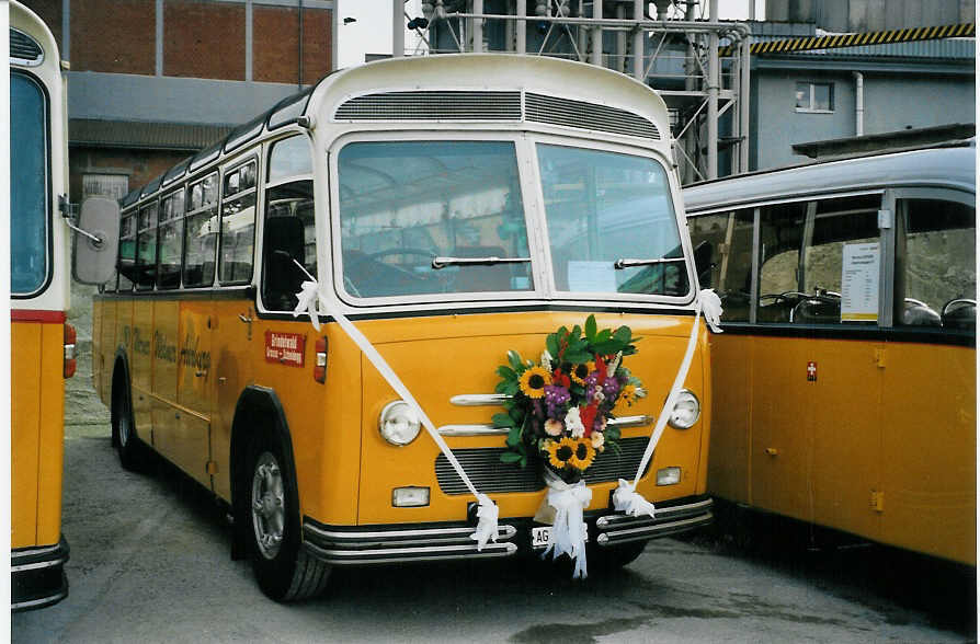 (079'811) - Widmer, Aarburg - AG 14'518 - Saurer/Saurer (ex Diethelm, Z�rich; ex P 24'133) am 27. August 2005 in Niederbipp, Saurertreffen