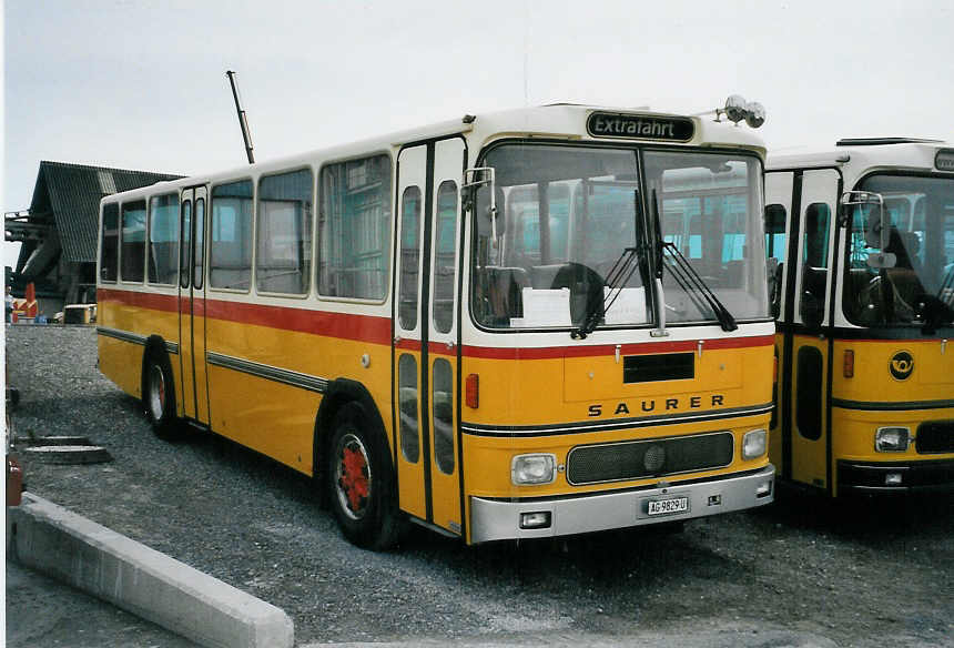 (079'817) - M�der, Boppelsen - AG 9829 U - Saurer/Hess (ex Marchetti, Airolo) am 27. August 2005 in Niederbipp, Saurertreffen