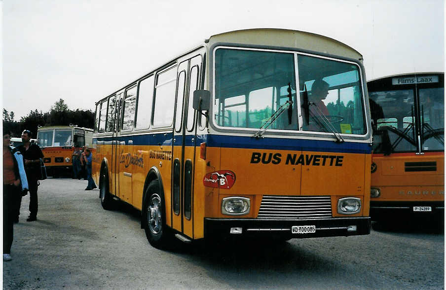 (079'836) - von Arx, Cergnat - VD 700'085 - Saurer/T�scher (ex Busset, Vers-l'Eglise; ex Perrodin-M�tral, Le Ch�ble; ex P 24'619) am 27. August 2005 in Niederbipp, Saurertreffen