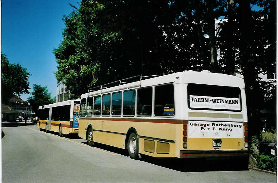 (080'212) - STI Thun - Nr. 57/BE 413'457 - Saurer/R&J am 30. August 2005 bei der Schiffl�ndte Thun