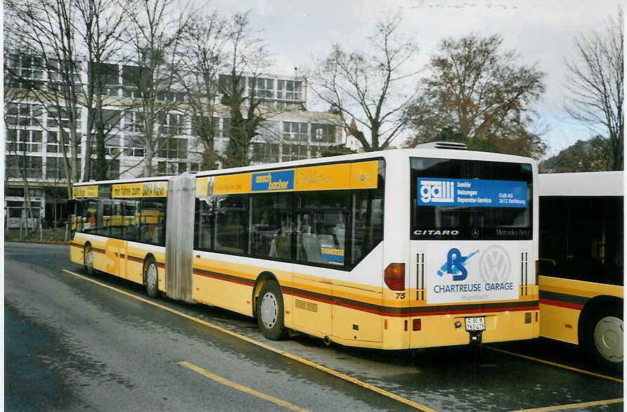 (082'431) - STI Thun - Nr. 75/BE 263'475 - Mercedes am 3. Januar 2006 bei der SChiffl�ndte Thun