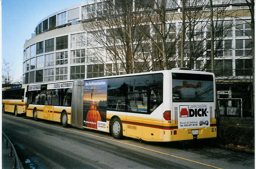 (082'432) - STI Thun - Nr. 76/BE 272'476 - Mercedes am 3. Januar 2006 bei der Schiffl�ndte Thun