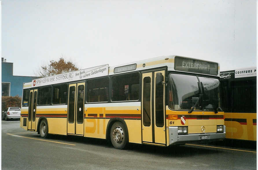(082'620) - STI Thun - Nr. 61/BE 452'461 - Mercedes/R&J am 20. Januar 2006 bei der Schiffl�ndte Thun