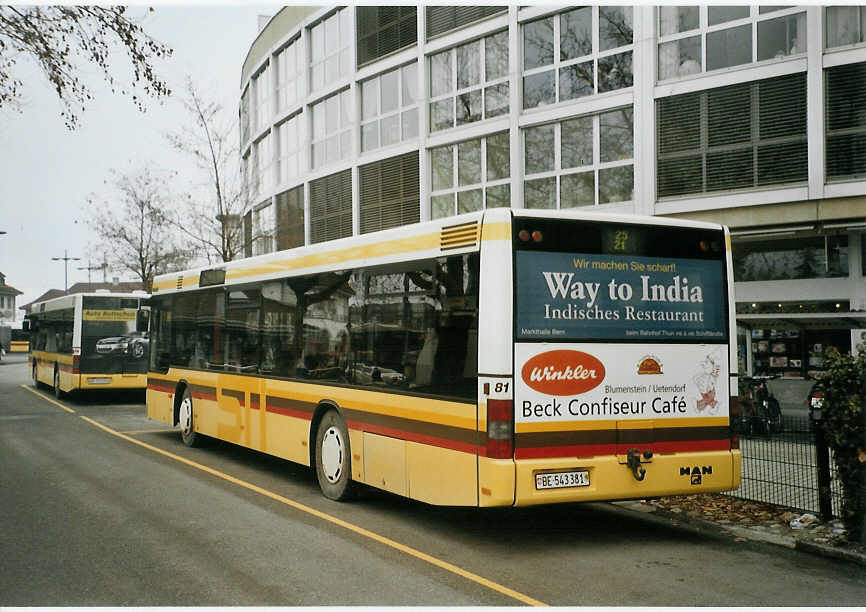 (082'621) - STI Thun - Nr. 81/BE 543'381 - MAN am 20. Januar 2006 bei der Schiffl�ndte Thun