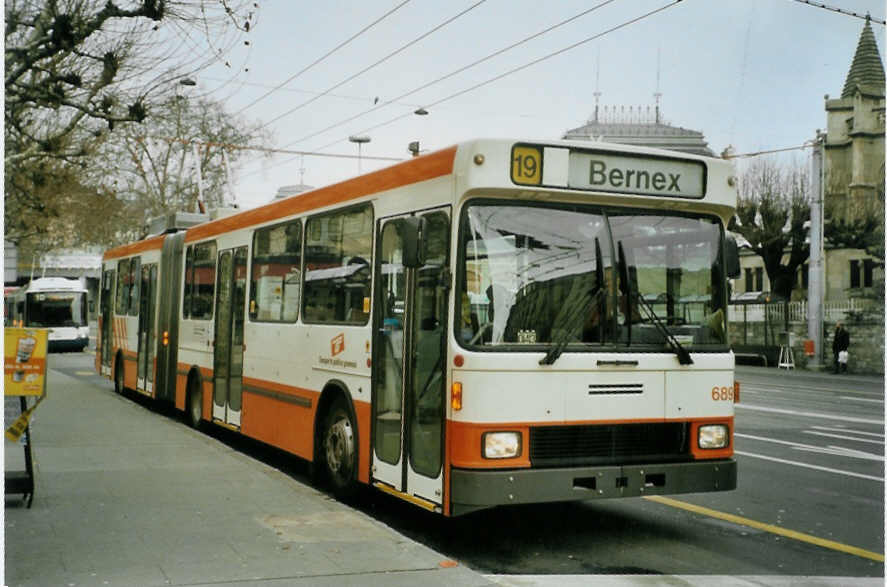 (083'409) - TPG Gen�ve - Nr. 689 - NAW/Hess Gelenktrolleybus am 6. M�rz 2006 in Gen�ve, 22-Cantons