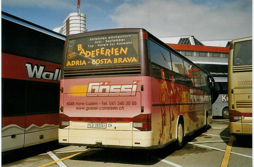 (083'602) - G�ssi, Horw - LU 15'114 - Setra am 6. M�rz 2006 in Gen�ve, Palexpo