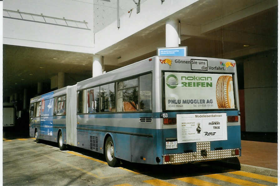 (083'620) - VZO Gr�ningen - Nr. 153/ZH 239'853 - Mercedes (ex Nr. 53) am 6. M�rz 2006 in Gen�ve, Palexpo (Einsatz Dupraz)