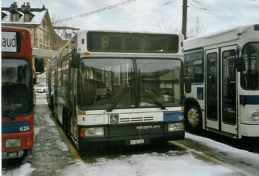 (083'712) - TL Lausanne - Nr. 621/VD 183'387 - Neoplan (ex Haru Nr. 8504) am 6. M�rz 2006 in Lausanne, D�p�t Borde