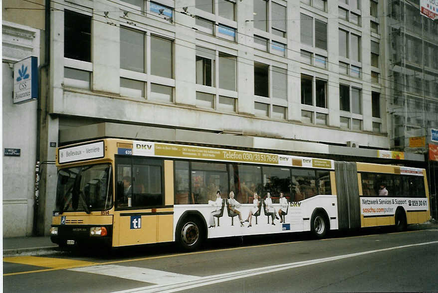 (083'812) - TL Lausanne - Nr. 635/VD 309'995 - Neoplan (ex Haru Nr. 8514) am 6. M�rz 2006 in Lausanne, Bel-Air