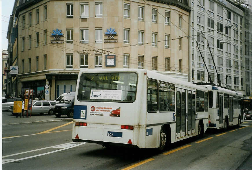 (083'816) - TL Lausanne - Nr. 902 - Lanz+Marti/Hess Personenanh�nger am 6. M�rz 2006 in Lausanne, Bel-Air
