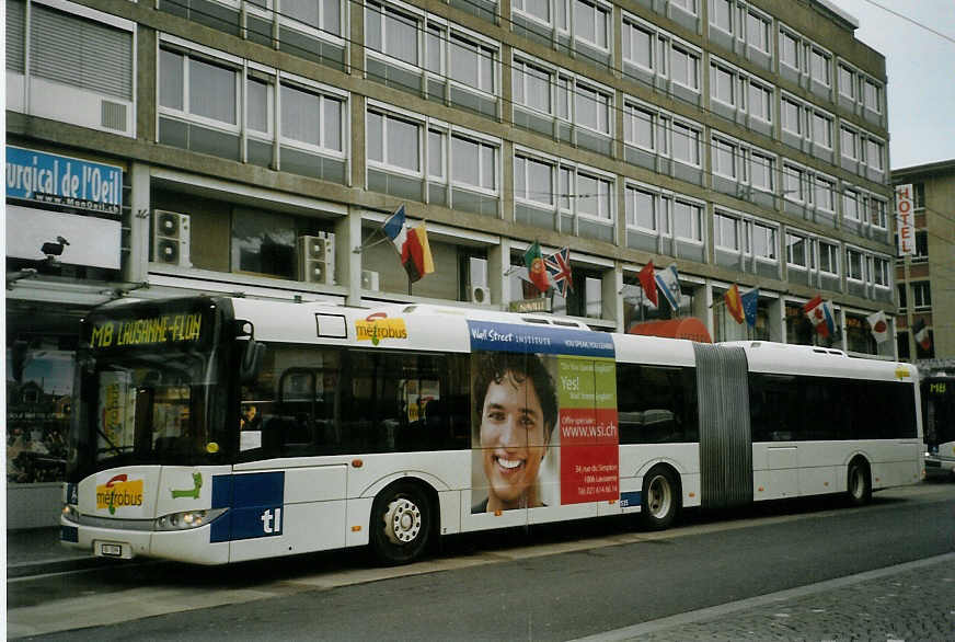 (083'828) - TL Lausanne - Nr. 535/VD 1599 - Solaris am 6. M�rz 2006 beim Bahnhof Lausanne