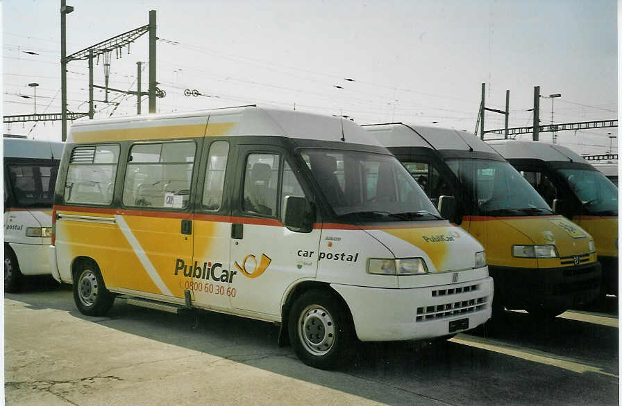 (084'004) - CarPostal Vaud-Fribourg - Fiat (ex P 21'100) am 19. M�rz 2006 in Yverdon, Garage
