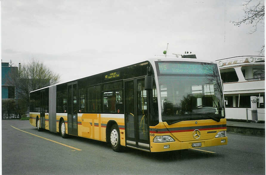 (084'309) - STI Thun - Nr. 108/BE 700'108 - Mercedes am 22. April 2006 bei der Schiffl�ndte Thun