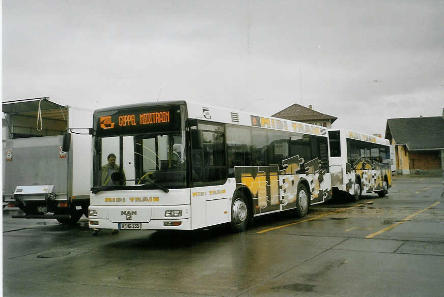 (084'706) - Aus Deutschland: A-MG 135 - MAN/G�ppel am 8. Mai 2006 in Thun, Expo