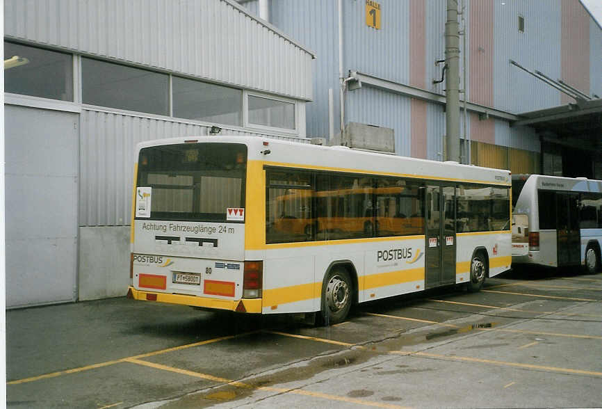(084'715) - Aus Oesterreich: PostBus - PT 58'001 - Lanz+Marti/Hess Personenanh�nger am 8. Mai 2006 in Thun, Expo