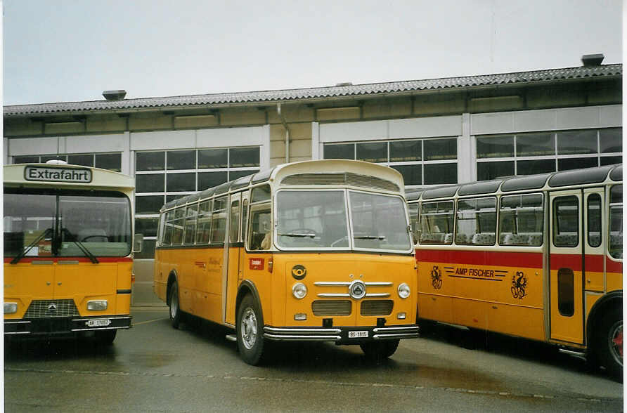 (085'329) - Stebler, Basel - BS 1815 - Saurer/FHS (ex Reber, Basel; ex Eggenberger, M�riken; ex Ott, Wetzikon; ex OPC Ennetb�rgen Nr. 3; ex AVG Grindelwald; ex P 24'143) am 20. Mai 2006 in Bellach, Hess