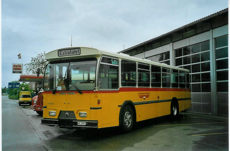(085'406) - Osthues, Teufen - Nr. 15/AR 17'057 - Saurer-Leyland/Hess (ex AVG Grindelwald Nr. 15; ex RhV Altst�tten Nr. 42) am 20. Mai 2006 in Bellach, Hess