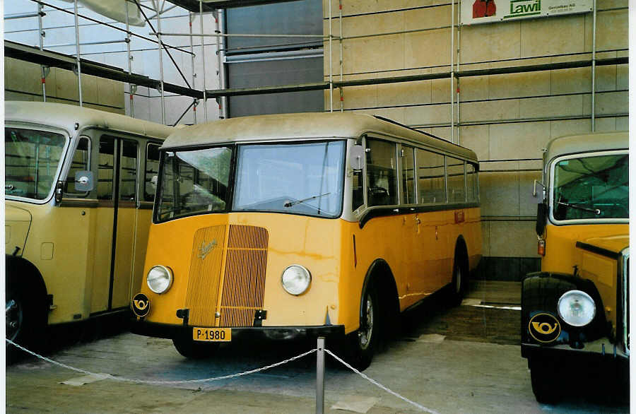 (085'837) - PTT-Regie - P 1980 - Saurer/Saurer am 5. Juni 2006 in Bern, Museum f�r Kommunikation