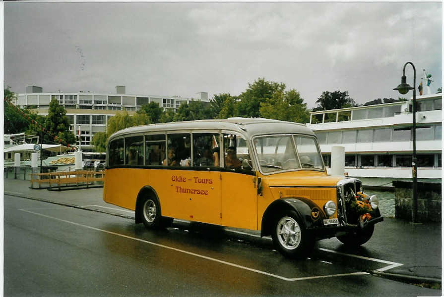 (086'401) - Reusser, Thun - BE 58'656 - Saurer/H�nni (ex Kontiki, Wettingen; ex Nussbaumer, Ganterschwil) am 17. Juni 2006 bei der Schiffl�ndte Thun
