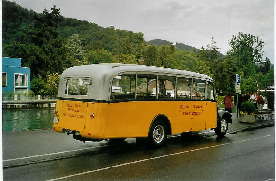 (086'404) - Reusser, Thun - BE 58'656 - Saurer/H�nni (ex Kontiki, Wettingen; ex Nussbaumer, Ganterschwil) am 17. Juni 2006 bei der Schiffl�ndte Thun