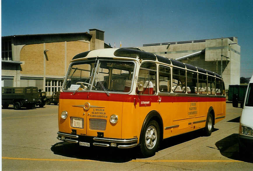 (086'410) - Meier, Gr�t - ZH 733'754 - FBW/R&J (ex Str�ssle, Wengen; ex Kasper, Poschiavo) am 18. Juni 2006 in Hinwil, AMP